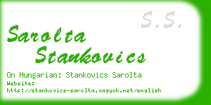 sarolta stankovics business card